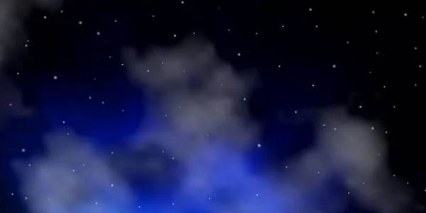 Textura Vectorial Azul Oscuro Con Hermosas Estrellas — Vector de stock