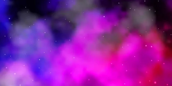 Σκούρο Μωβ Ροζ Διανυσματική Διάταξη Φωτεινά Αστέρια — Διανυσματικό Αρχείο