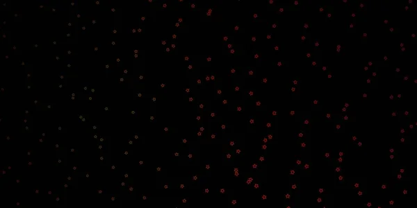 Verde Oscuro Fondo Vectorial Rojo Con Estrellas Colores — Vector de stock