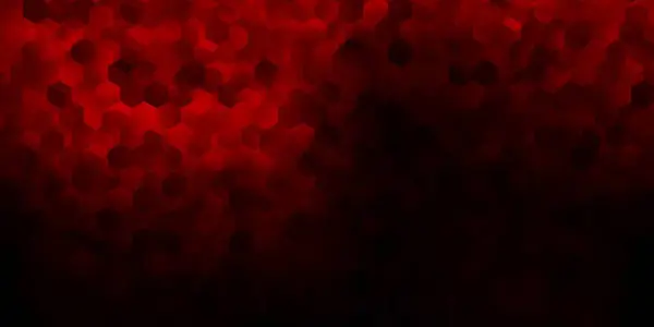 Темно Красное Векторное Покрытие Простыми Шестиугольниками Креативный Размытый Фон Цветными — стоковый вектор