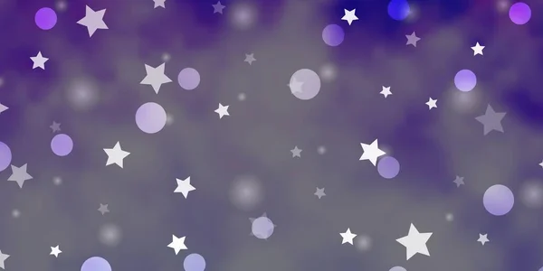 Свето Фиолетовый Вектор Кругами Звездами — стоковый вектор