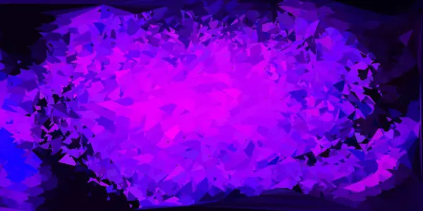 Plantilla Triángulo Poli Vector Púrpura Oscuro Elegante Ilustración Abstracta Con — Vector de stock