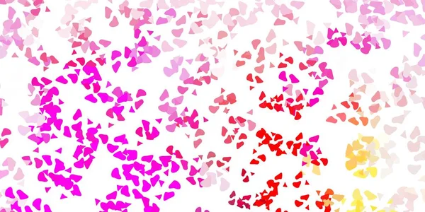 Светло Розовый Желтый Векторный Фон Произвольной Формы Современная Абстрактная Иллюстрация — стоковый вектор