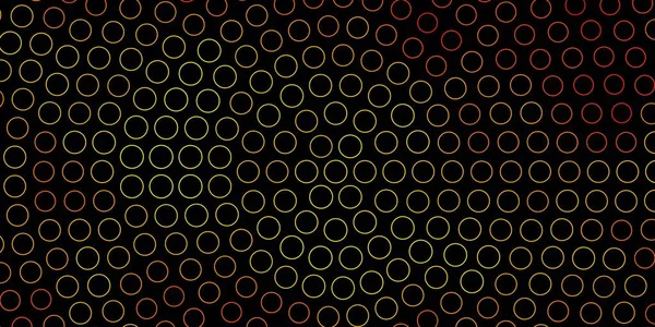 Modèle Vectoriel Orange Foncé Avec Cercles — Image vectorielle