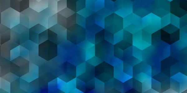 Textura Vectorial Azul Claro Con Hexágonos Colores Fondo Desenfoque Con — Vector de stock