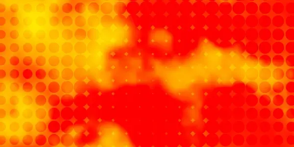 Světlé Oranžové Vektorové Pozadí Bublinami — Stockový vektor