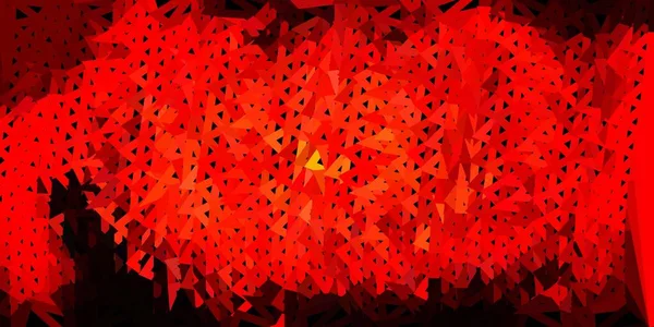Темно Червоний Жовтий Векторний Трикутник Мозаїчний Фон Декоративна Барвиста Ілюстрація — стоковий вектор