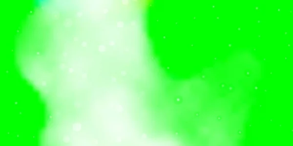 Hellgrüner Vektorhintergrund Mit Bunten Sternen — Stockvektor
