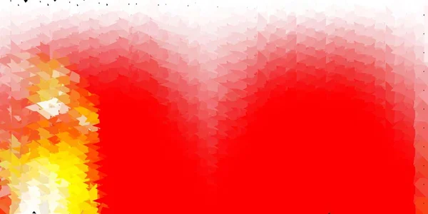 明るい赤 黄色のベクトル幾何学的な多角形の壁紙 三角形で多角形のスタイルでグラデーションイラスト ランディングページデザイン — ストックベクタ