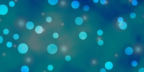 Textura Vectorial Azul Claro Con Círculos Estrellas — Vector de stock