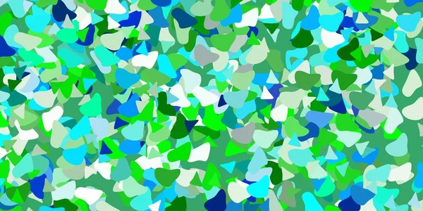 Світлий Багатобарвний Векторний Шаблон Абстрактними Формами Ілюстрація Різнокольоровими Формами Абстрактному — стоковий вектор