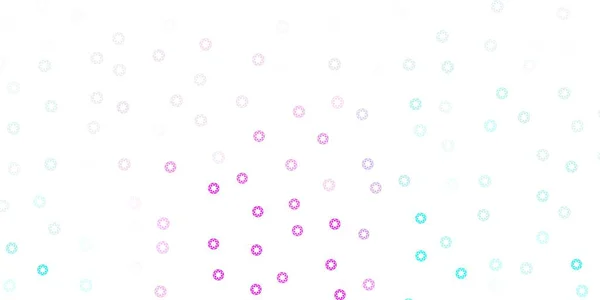 Textura Vectorial Rosa Claro Azul Con Discos Ilustración Abstracta Brillante — Vector de stock