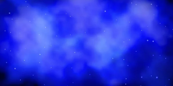 Σκούρο Μπλε Διανυσματική Διάταξη Φωτεινά Αστέρια — Διανυσματικό Αρχείο