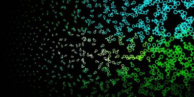 Koyu mavi, dini sembollü sarı vektör dokusu. Gradyan simya şekilli renkli bir illüstrasyon. Doğaüstü tasvirler için basit tasarım.