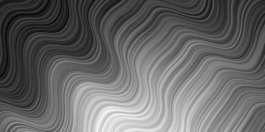 Dairesel yay ile koyu gri vektör arka planı. Eğimli dairesel kavisli parlak bir illüstrasyon. Reklamınız, posteriniz, afişiniz için en iyi tasarım.