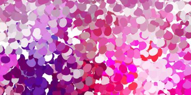 Açık mor, kaotik şekilli pembe vektör arkaplanı. Soyut tarzda, gradyan formlarda basit tasarım. Cep telefonları için arka plan.