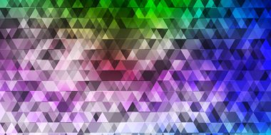 Açık mavi, kırmızı vektör arkaplan çizgileri, üçgenler. Renkli üçgenli modern gradyan çizimi. Duvar kağıtları için şablon.