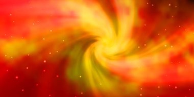 Soyut yıldızlı koyu turuncu vektör deseni.