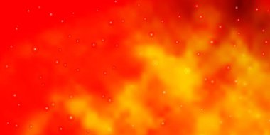 Renkli yıldızlı Açık Turuncu vektör arkaplanı.