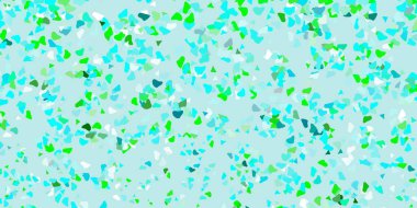 Açık mavi, soyut şekilli yeşil vektör deseni. Soyut tarzda renkli şekilli bir illüstrasyon. Reklamlarınız için modern tasarım.
