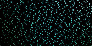 Koyu mavi, soyut yıldızlı yeşil vektör deseni.