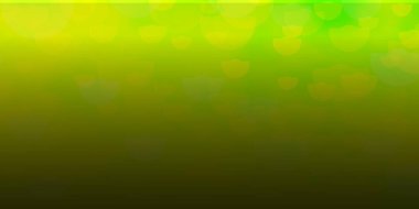 Açık Yeşil, çemberli sarı vektör arkaplanı.