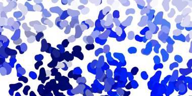 Rastgele biçimlerde açık mavi vektör arkaplanı. Soyut tarzda, gradyan formlarda basit tasarım. İşiniz için akıllı tasarım.