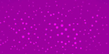 Renkli yıldızlı koyu mor vektör arkaplanı.