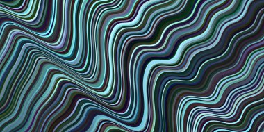 Koyu mavi çizgili vektör şablonu. Renkli çizgileri ve şekilleri olan bir örnek. Reklamlarınız, posterleriniz, afişleriniz için yepyeni bir tasarım..