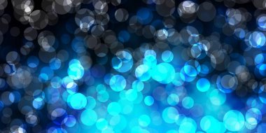 Küreli koyu mavi vektör deseni. Renkli damlaları olan soyut parlak bir illüstrasyon. Broşürler, broşürler için desen.