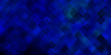 Çizgileri ve dikdörtgenleri olan koyu mavi vektör düzeni. Dikdörtgen şekilli yeni soyut illüstrasyon. Web siteleri, iniş sayfaları için desen.