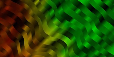 Açık Yeşil, satırlı sarı vektör arkaplanı.