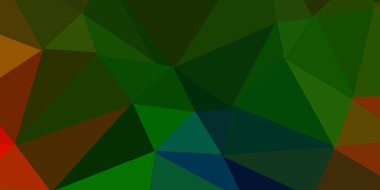 Koyu renkli vektör soyut üçgen arkaplan. Değişken üçgen şekilli yeni renkli çizimler. Web siteleri için akıllı desen.