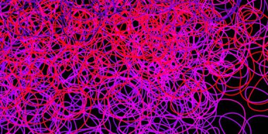 Koyu mor, soyut şekilli pembe vektör şablonu. Basit gradyan şekilli renkli bir çizim. İşiniz için akıllı tasarım.