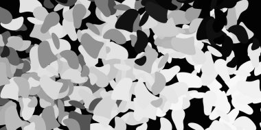 Soyut biçimlerde açık gri vektör şablonu. Soyut tarzda, gradyan formlarda basit tasarım. Reklamlarınız için modern tasarım.