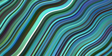 Açık Mavi, kıvrımlı yeşil vektör şablonu.