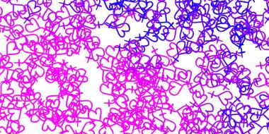 Açık Mor, feminizm unsurlu pembe vektör deseni. Kadın hakları aktivizmiyle soyut tarzda basit bir tasarım. Uluslararası Kadınlar Günü için arkaplan.