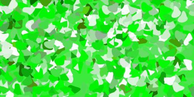 Açık yeşil, sarı vektör arkaplan ve rastgele formlar. Soyut tarzda, gradyan formlarda basit tasarım. İşiniz için akıllı tasarım.