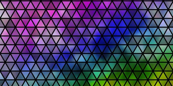 Agencement Vectoriel Multicolore Clair Avec Lignes Triangles Triangles Sur Fond — Image vectorielle