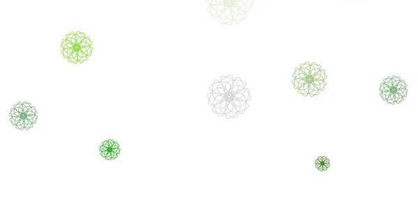 ライトグリーンベクトルの花と自然のアートワーク シンプルな背景にグラデーションのようなカラフルな抽象的な花 壁紙のためのスマートデザイン — ストックベクタ