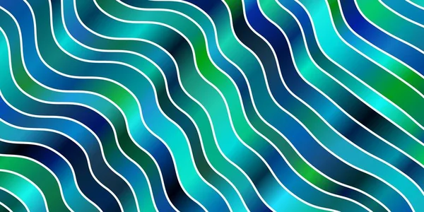 Azul Claro Fondo Vectorial Verde Con Líneas Irónicas — Vector de stock