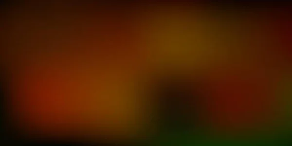 Темно Зеленый Желтый Вектор Размытый Задний Ход Размытая Красочная Иллюстрация — стоковый вектор