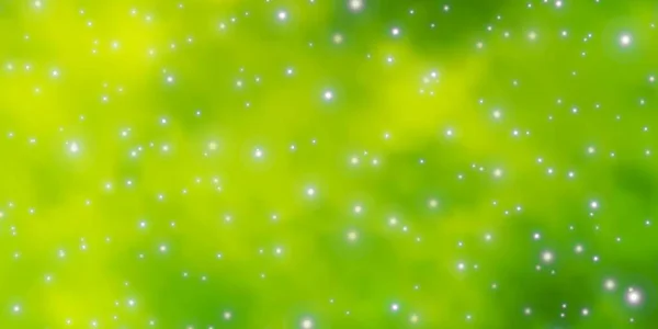 Φως Πράσινο Διάνυσμα Φόντο Πολύχρωμα Αστέρια — Διανυσματικό Αρχείο