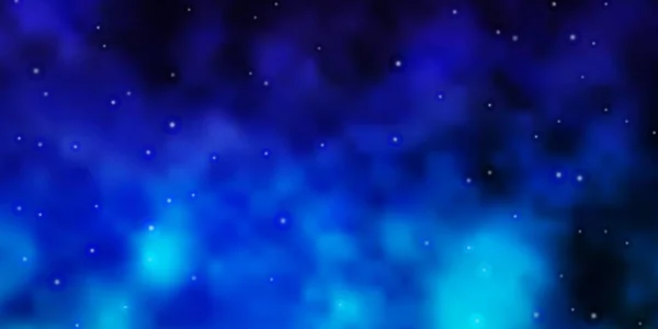 Темний Рожевий Блакитний Векторний Візерунок Абстрактними Зірками — стоковий вектор