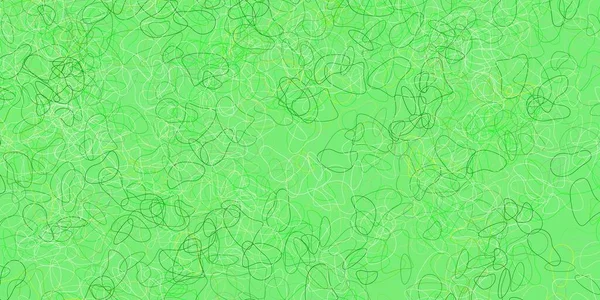 Светло Зеленый Желтый Векторный Отскок Хаотичными Поворотами Красочная Иллюстрация Простыми — стоковый вектор