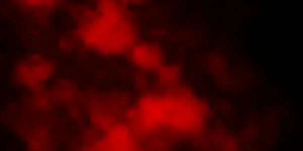 Patrón Vectorial Rojo Oscuro Con Nubes — Archivo Imágenes Vectoriales