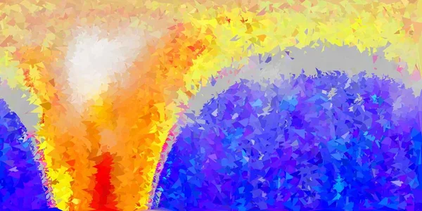 Темно Жовта Векторна Текстура Трикутника Барвиста Абстрактна Ілюстрація Градієнтними Трикутниками — стоковий вектор