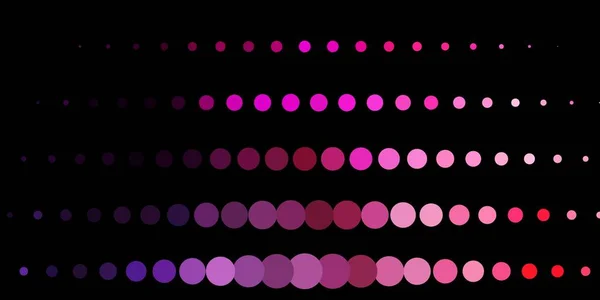 Dark Purple Pink Vector Pattern Spheres — Stock Vector