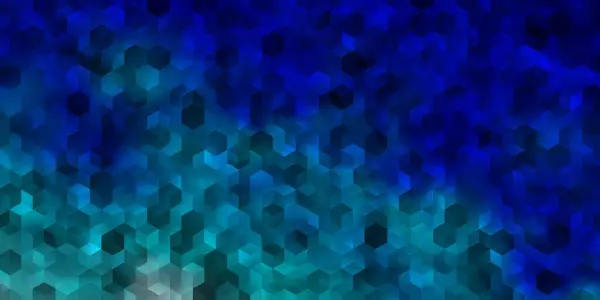 Світло Blue Векторне Компонування Шестикутними Формами Розмитий Фон Барвистими Гексагонами — стоковий вектор