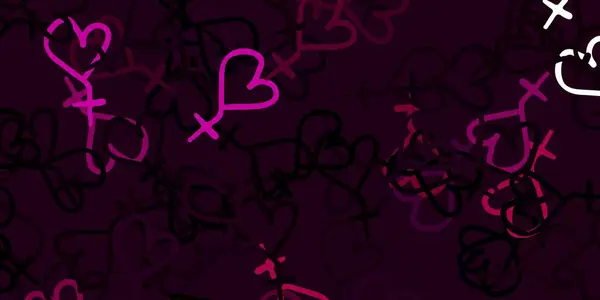 Světle Růžové Vektorové Pozadí Ženskými Silovými Symboly Abstraktní Ilustrace Vyobrazením — Stockový vektor